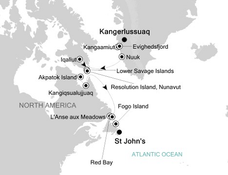 Cruises Around The World Silversea Silver Explorer September 9-21 2028 Kangerlussuaq to St John's, Newfoundl