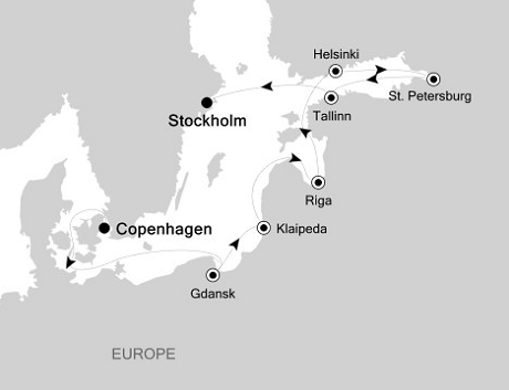 Cruises Around The World Silversea Silver Whisper July 25 August 5 2028 Copenhagen to Stockholm